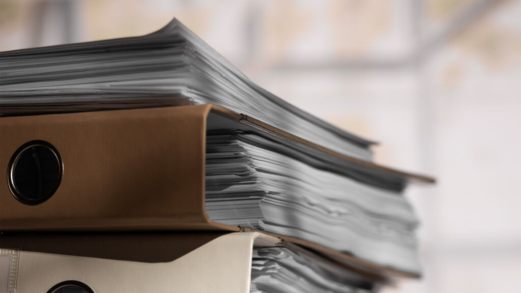 redovisning bokslut dokument pärmar